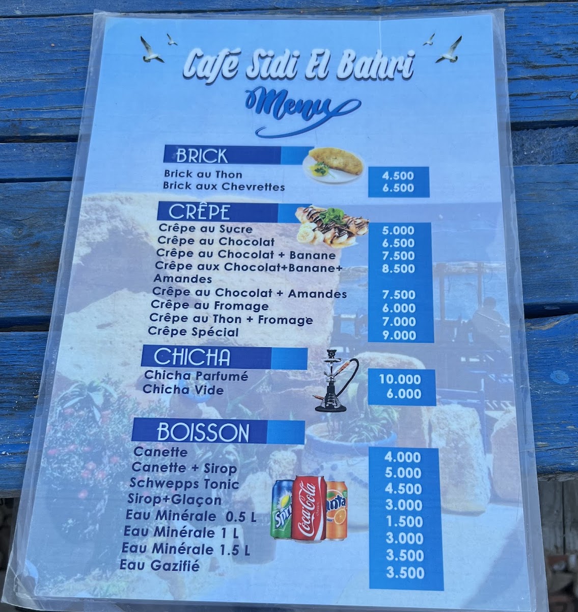 Sidi El Bahri Cafe Photo Menu 10