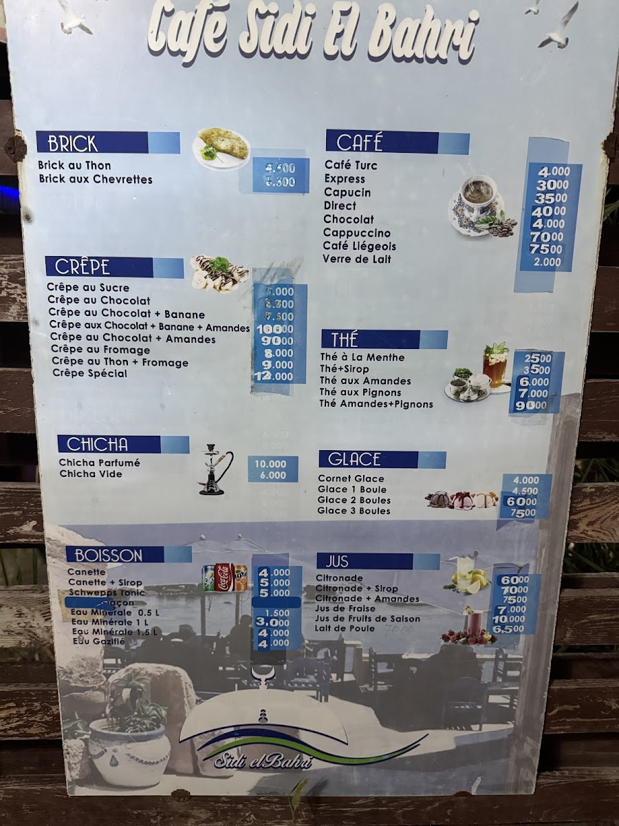Sidi El Bahri Cafe Photo Menu 2