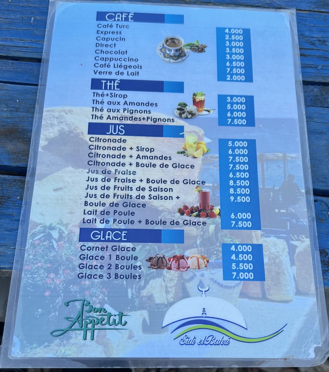 Sidi El Bahri Cafe Photo Menu 8