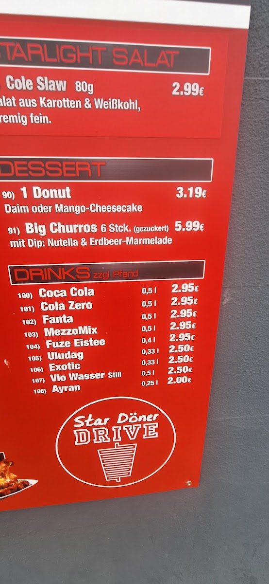Star Döner Drive Photo Menu 4
