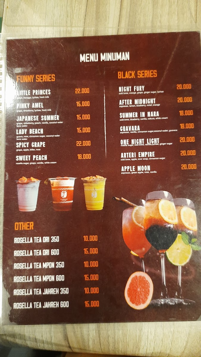 Rosella Coffee Porong Photo Menu 1
