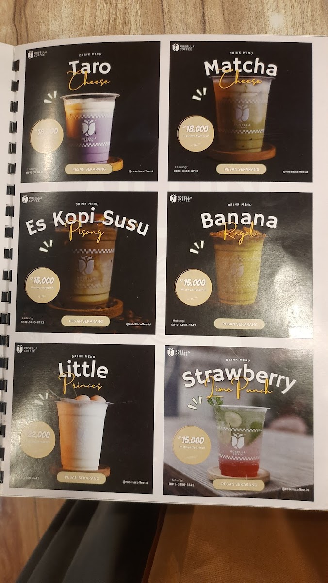 Rosella Coffee Porong Photo Menu 6