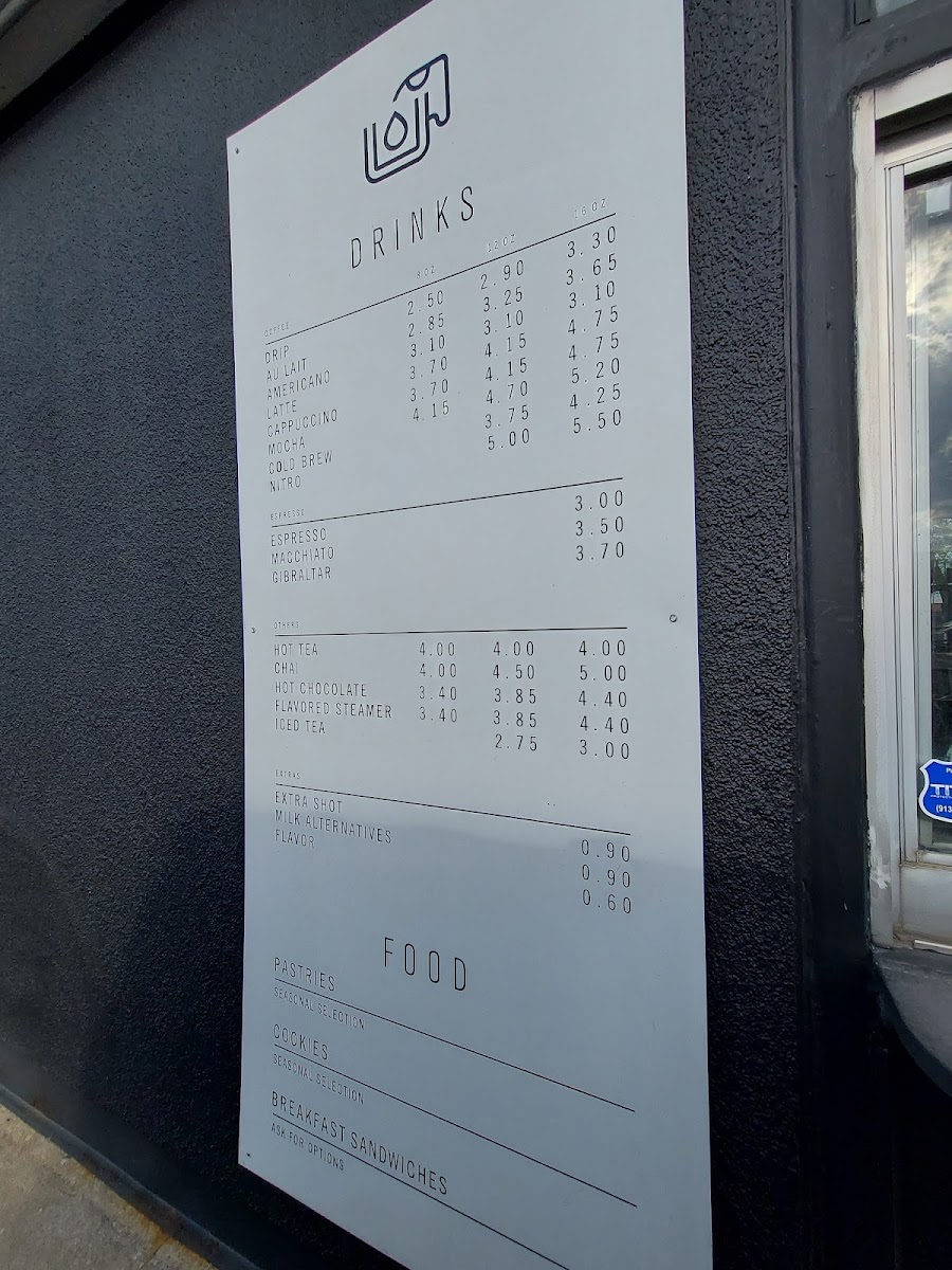 Filling Station Coffee | Westport Photo Menu 2