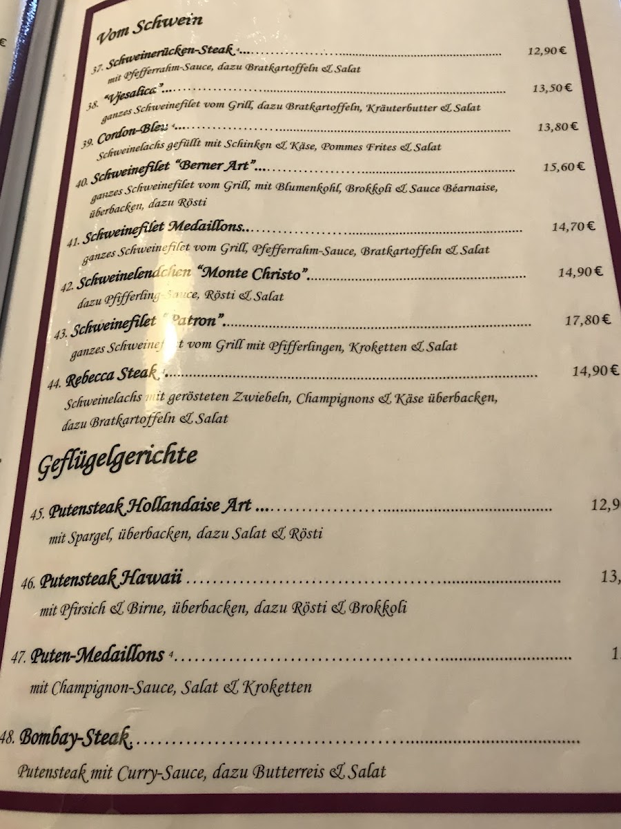 Steakhouse Schulte Kellinghaus Photo Menu 4