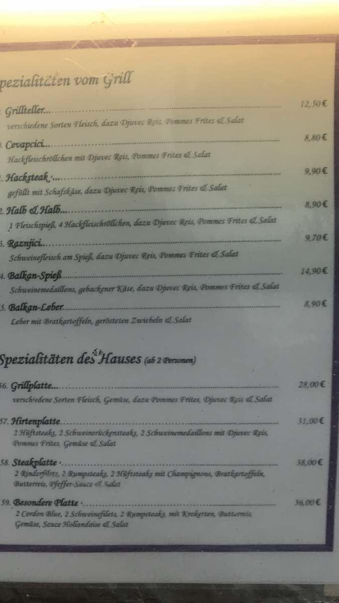 Steakhouse Schulte Kellinghaus Photo Menu 5