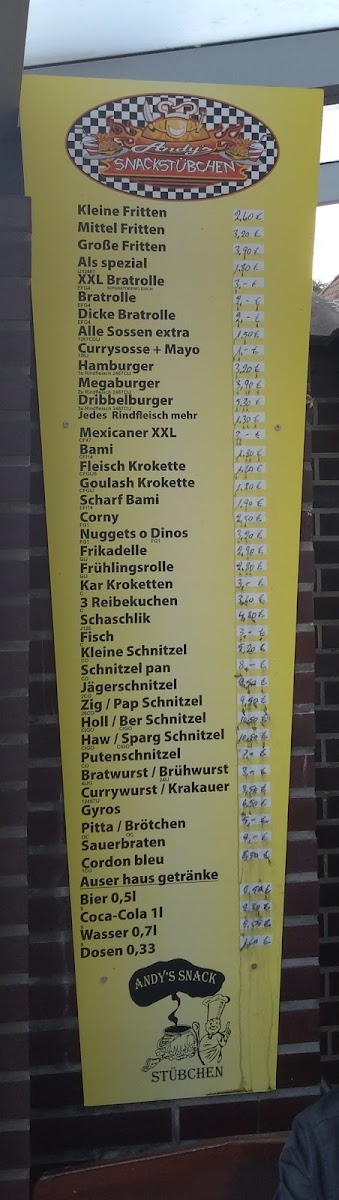Andys Snack Stübchen Photo Menu 2