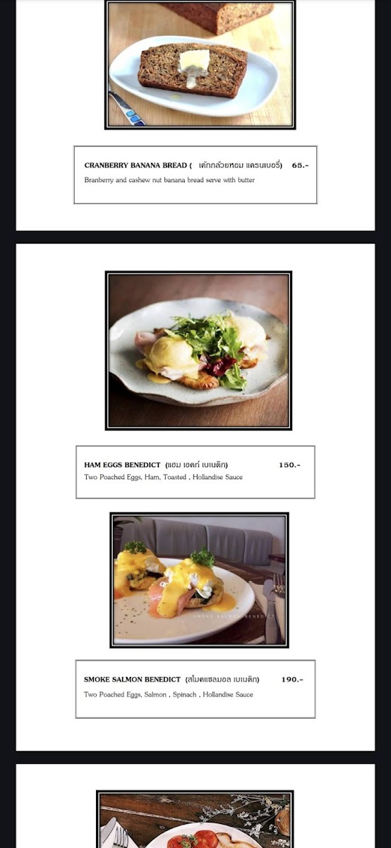 The Good Days Cafe Photo Menu 1