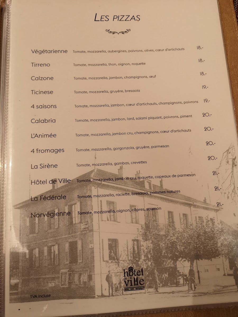 Hôtel de Ville Yvonand Photo Menu 4