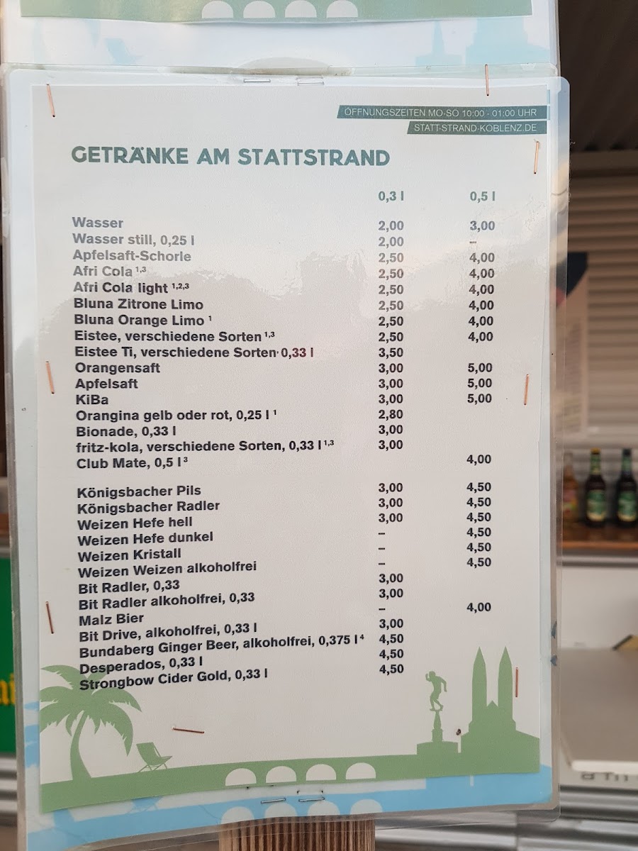 Stattstrand Koblenz Photo Menu 1