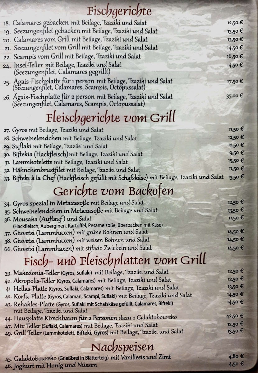 Restaurant Kirschbaum Photo Menu 10
