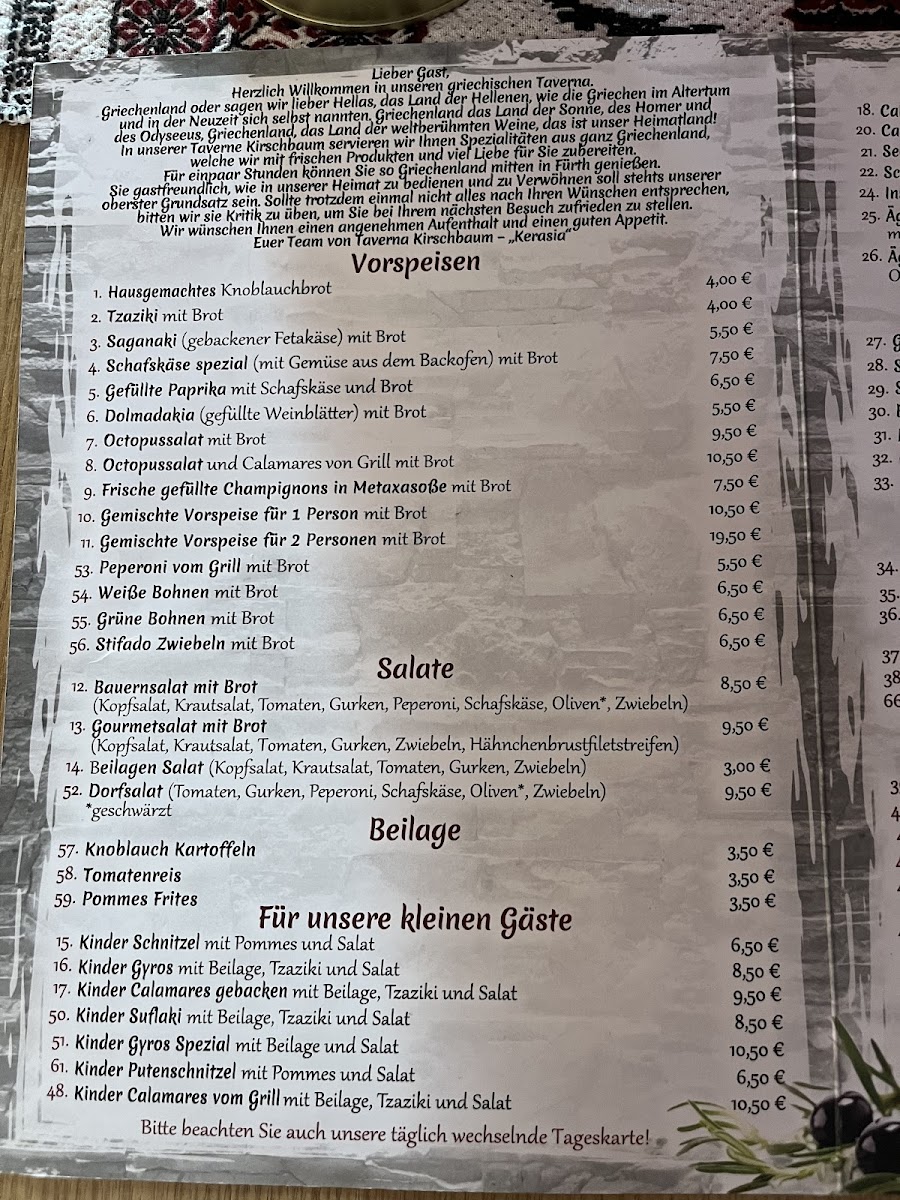 Restaurant Kirschbaum Photo Menu 3