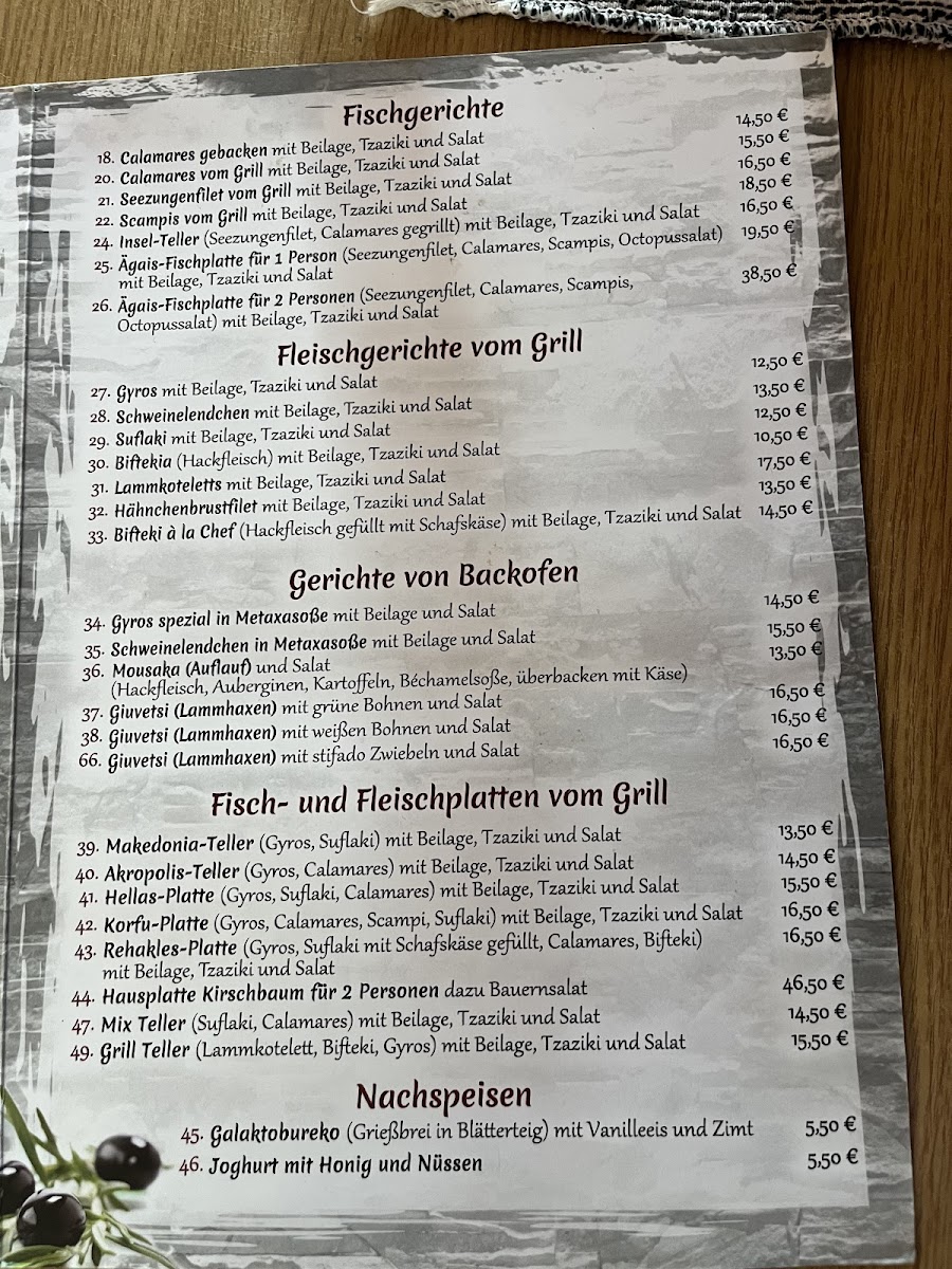Restaurant Kirschbaum Photo Menu 4