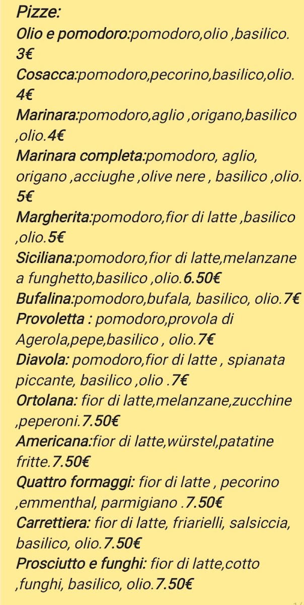 La Bella Napoli Photo Menu 1
