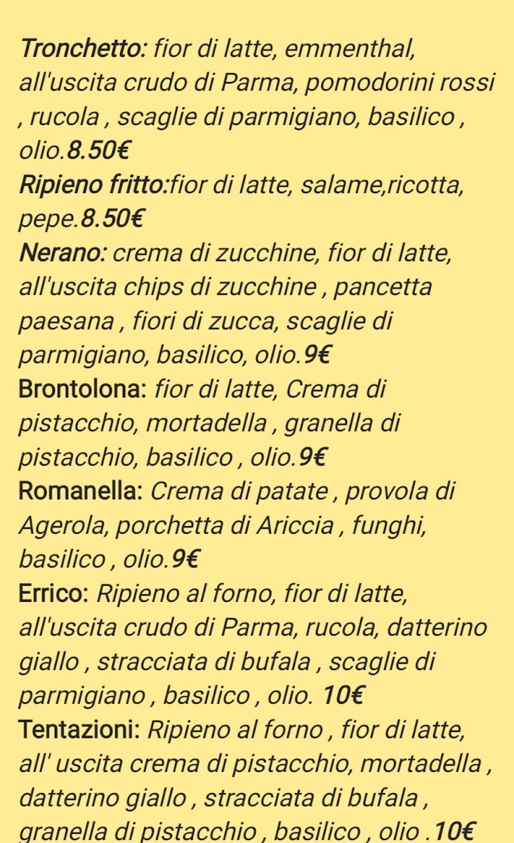 La Bella Napoli Photo Menu 2