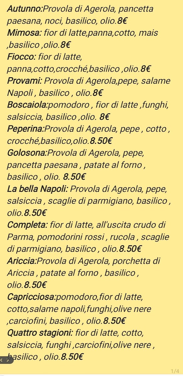 La Bella Napoli Photo Menu 4