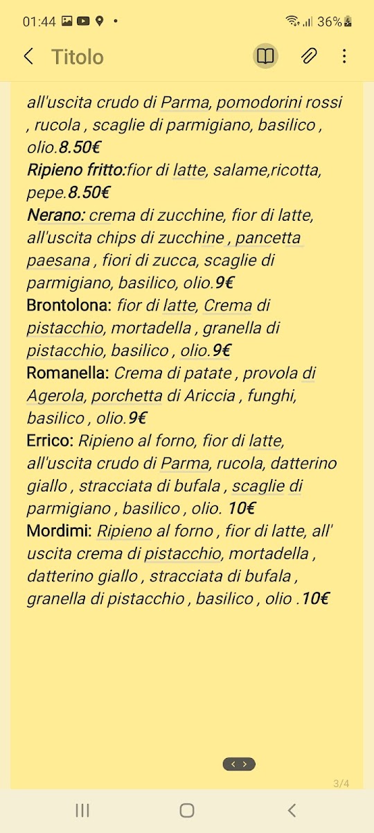 La Bella Napoli Photo Menu 5