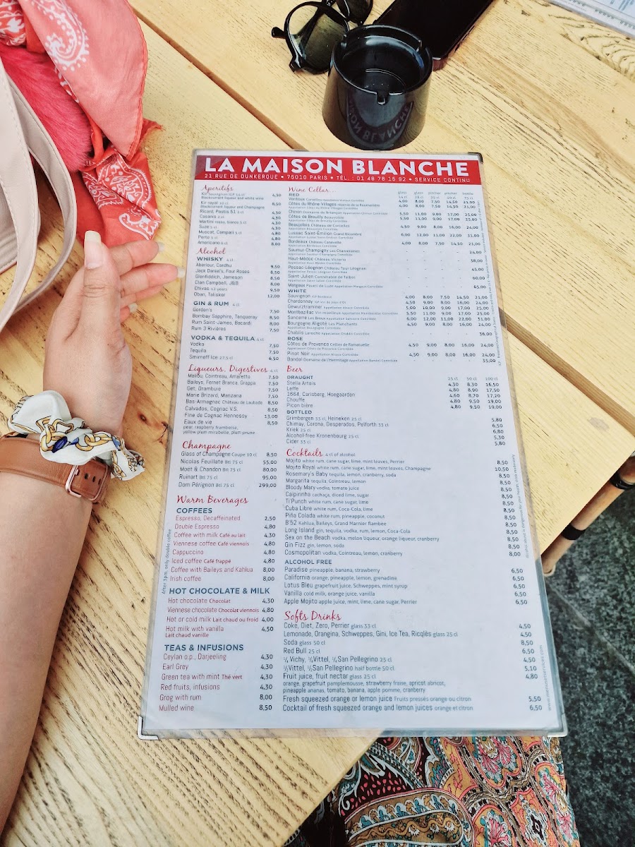 La Maison Blanche Photo Menu 1