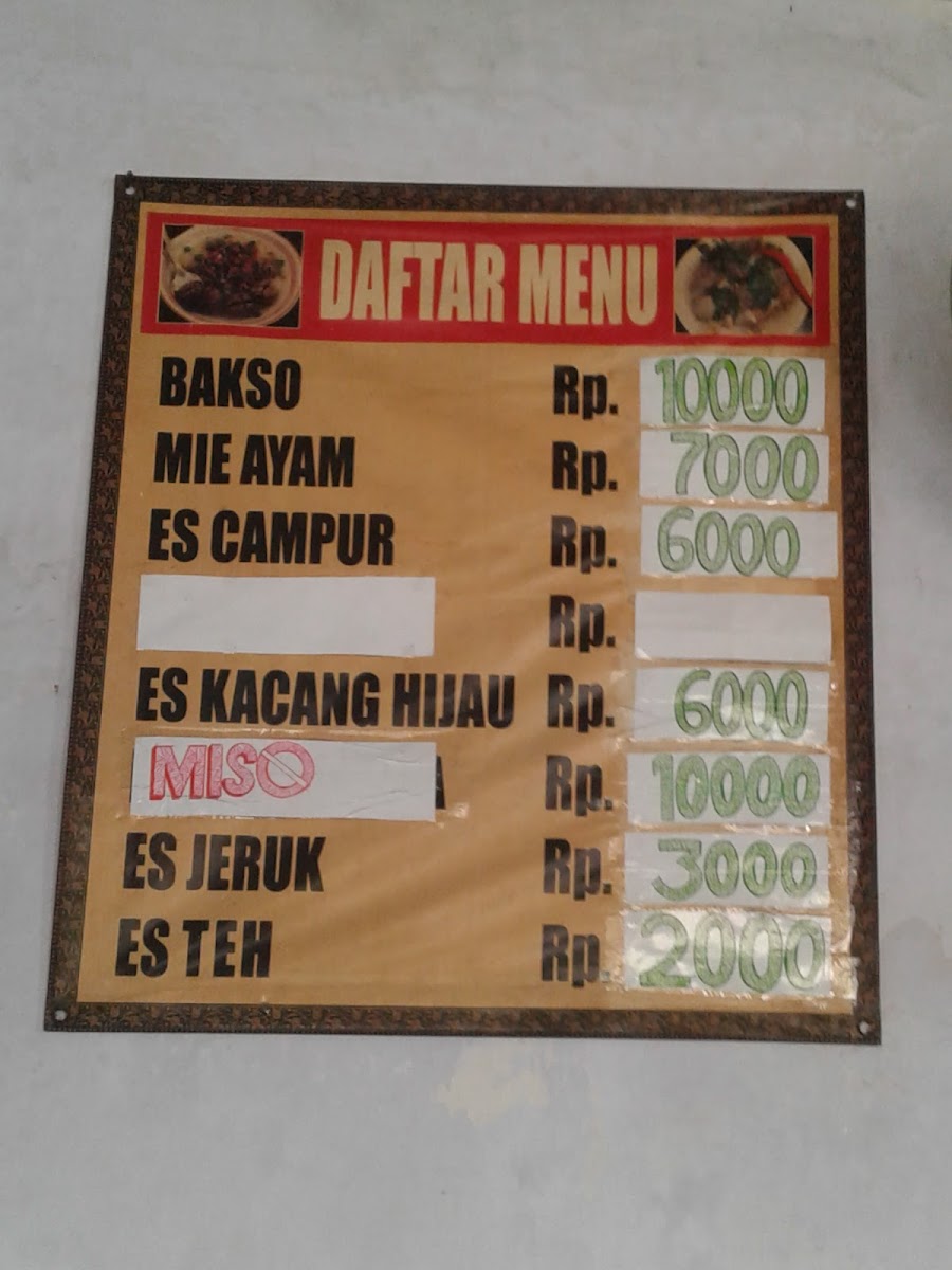 Bakso Mitra Photo Menu 2
