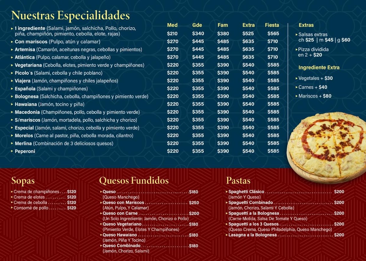 Picolo's Pizzería Terrazas Photo Menu 1