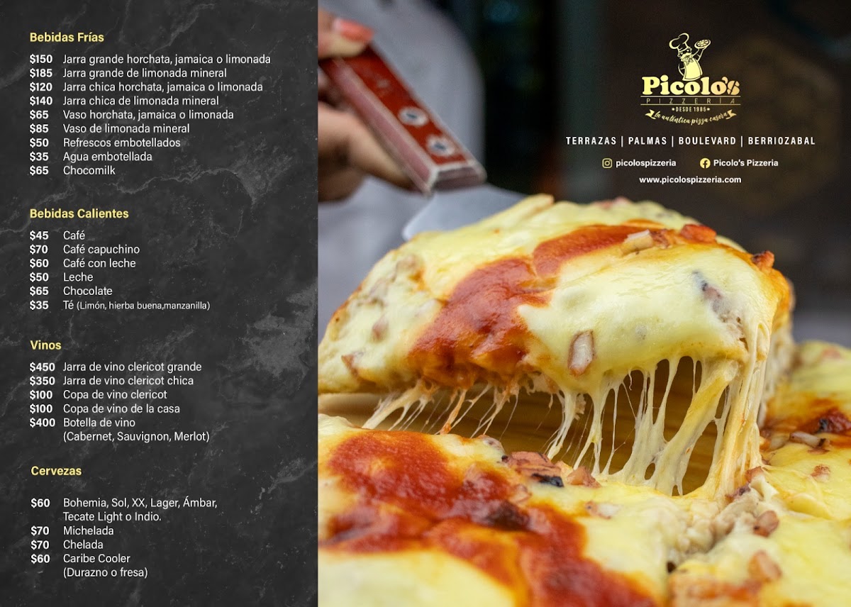 Picolo's Pizzería Terrazas Photo Menu 3