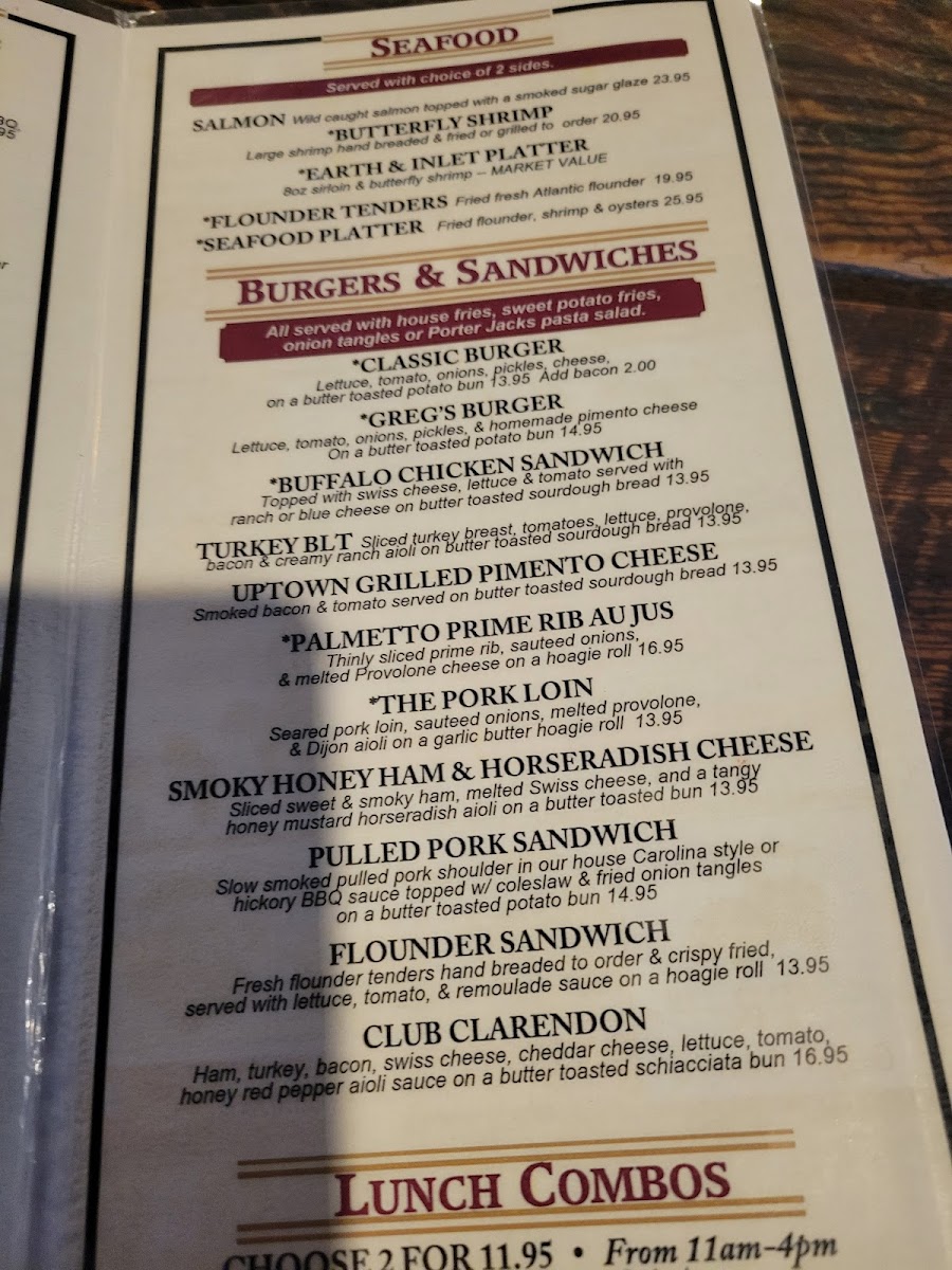 Porter Jacks Grill Photo Menu 3