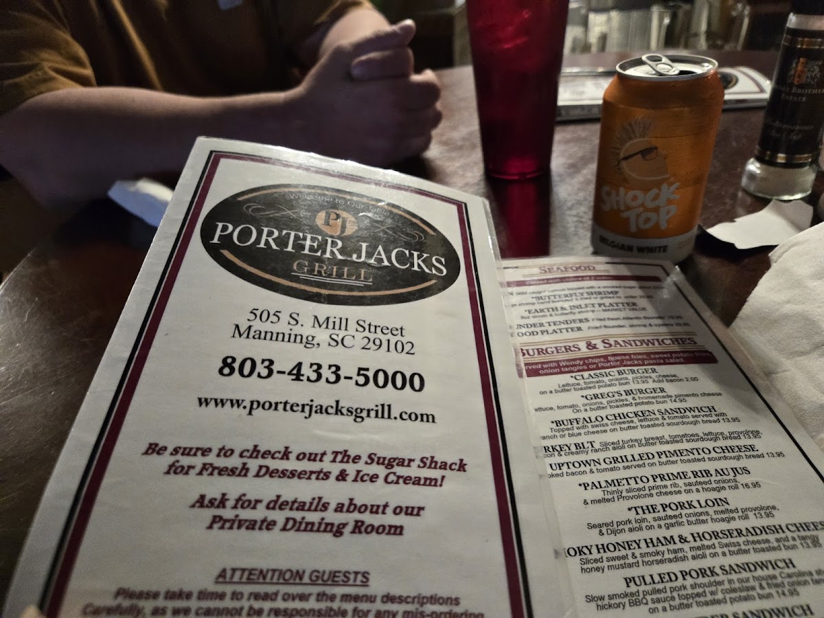Porter Jacks Grill Photo Menu 4