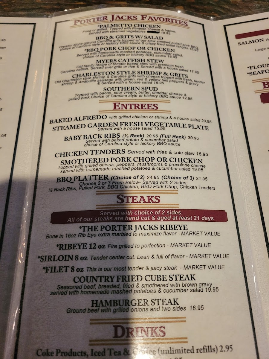 Porter Jacks Grill Photo Menu 8