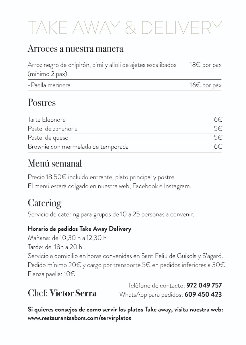 Restaurant Sabors Photo Menu 3
