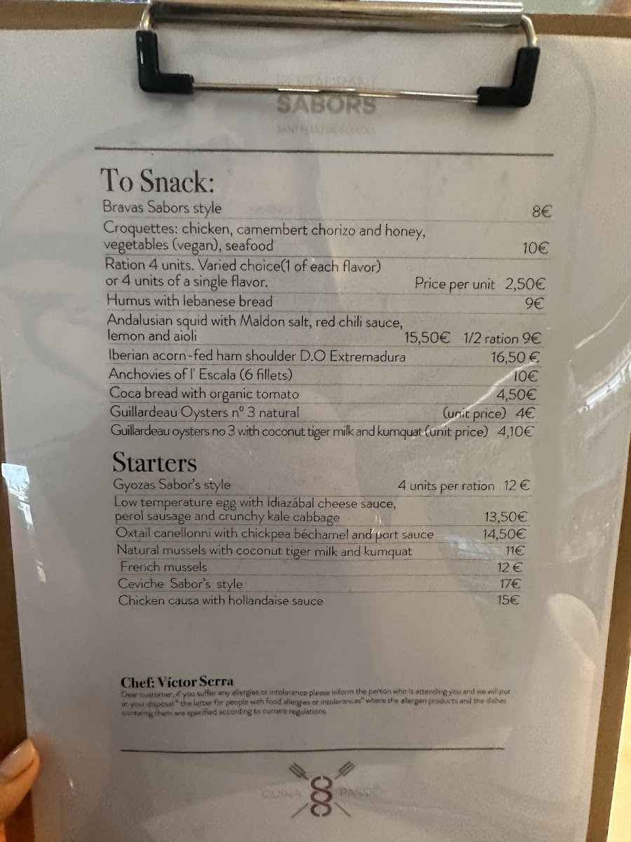 Restaurant Sabors Photo Menu 5
