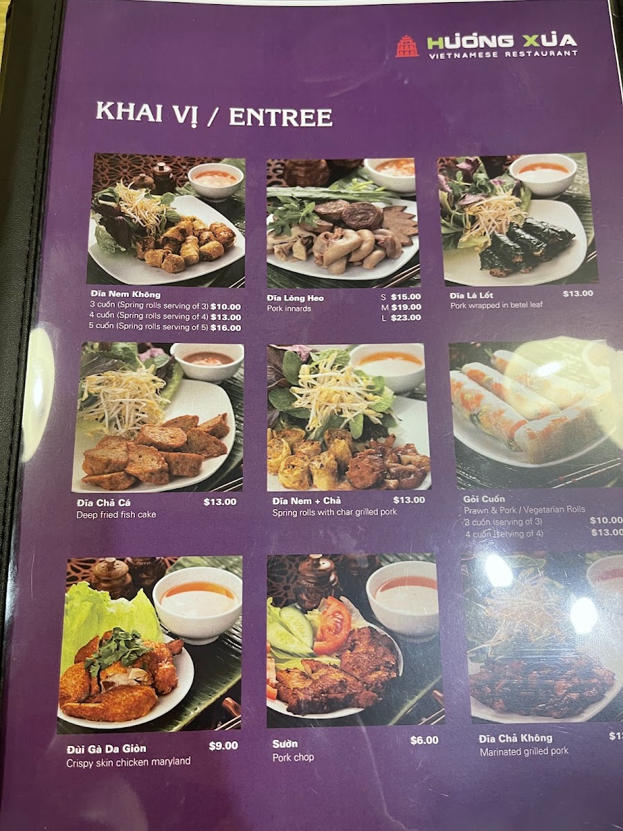 Huong Xua Canley Heights Photo Menu 3