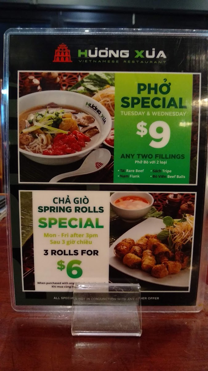 Huong Xua Canley Heights Photo Menu 9