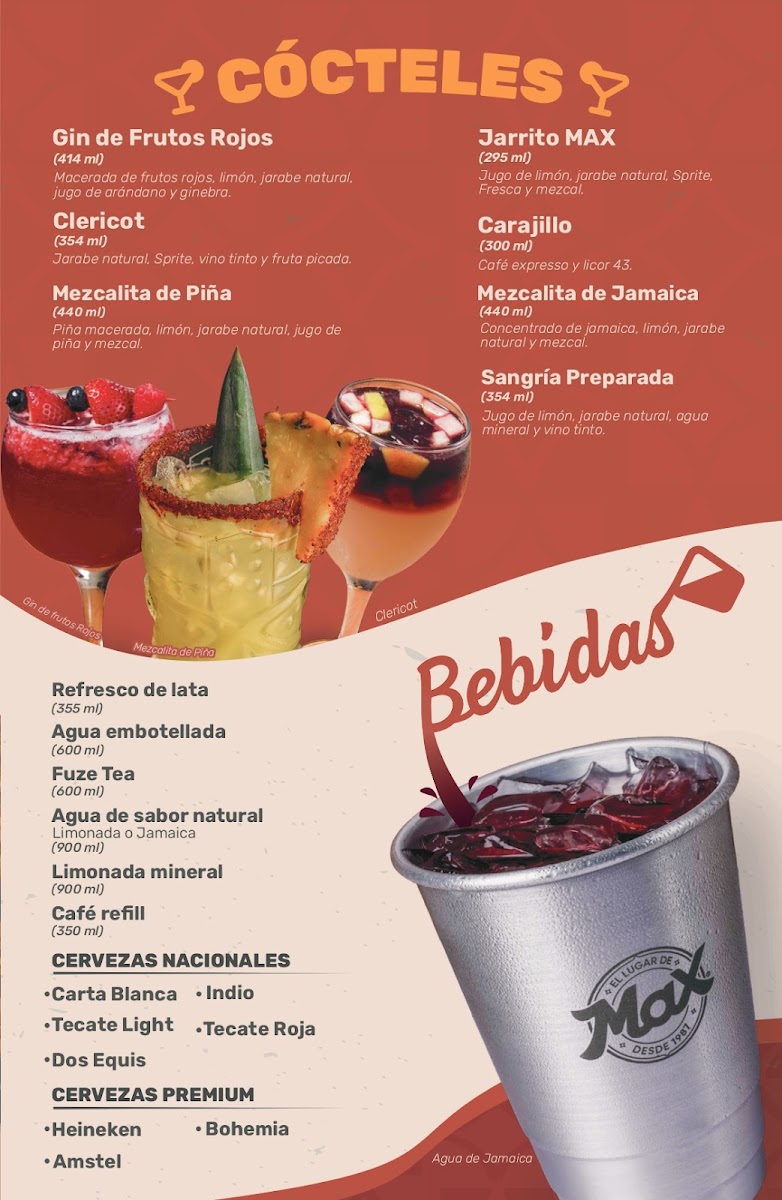 El Lugar de Max Photo Menu 2