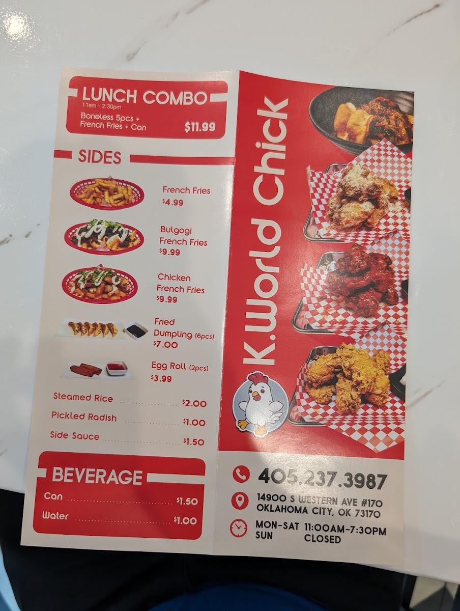 K.World Chick Photo Menu 5