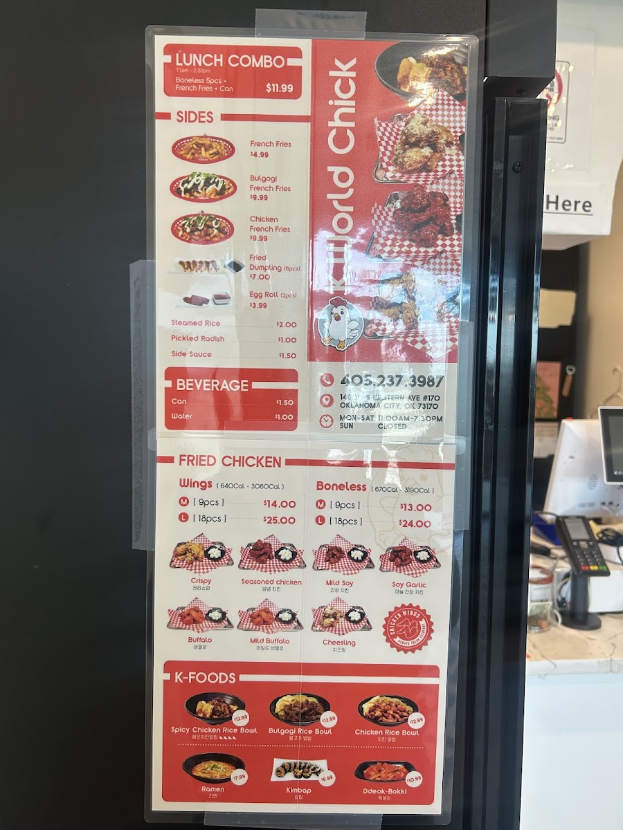 K.World Chick Photo Menu 6