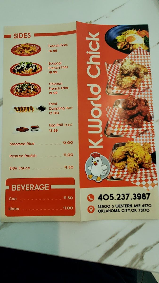 K.World Chick Photo Menu 8
