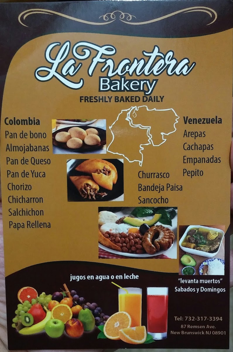 La Frontera Caribeña Restaurant Photo Menu 1