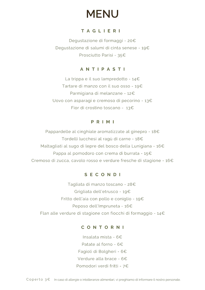 Ristoenoteca Imperiale Bolgheri Photo Menu 1