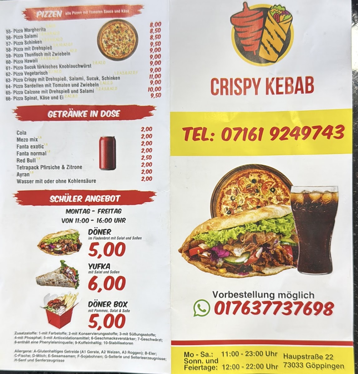 Crispy Kebab Göppingen Photo Menu 2