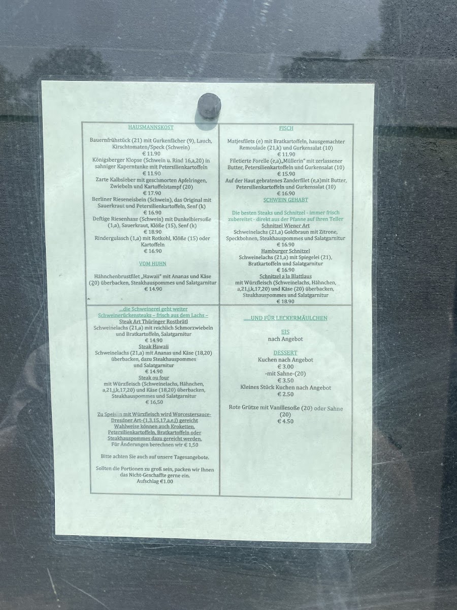 Blattlaus Adlershof Garten Restaurant Photo Menu 5