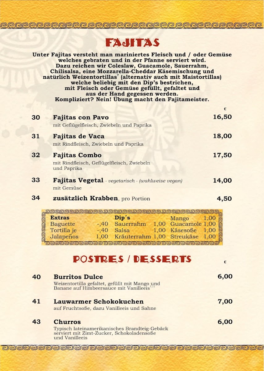 La Boveda Mexikaner Photo Menu 2