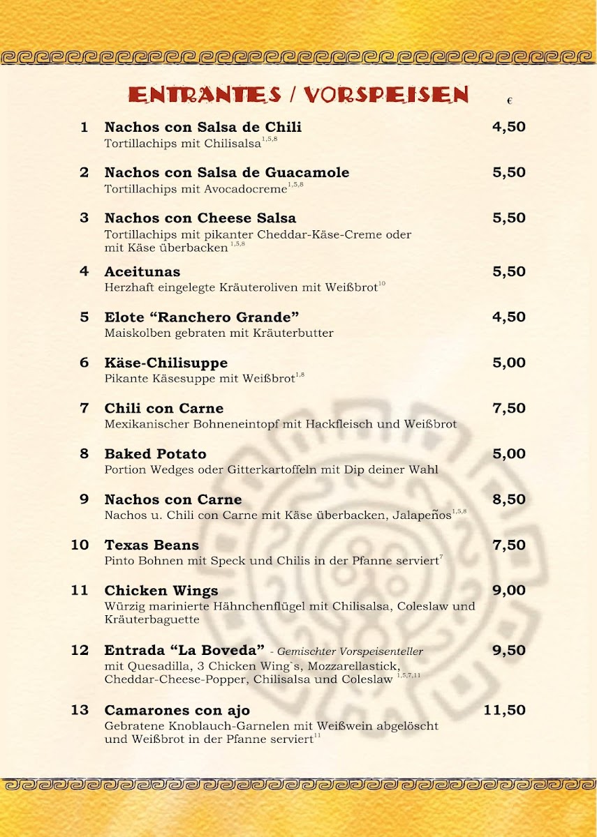 La Boveda Mexikaner Photo Menu 4