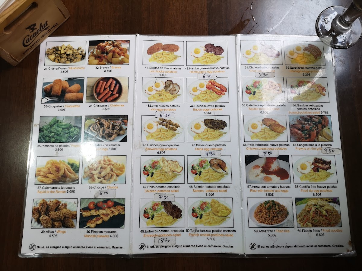 La Bona Tapa Photo Menu 1