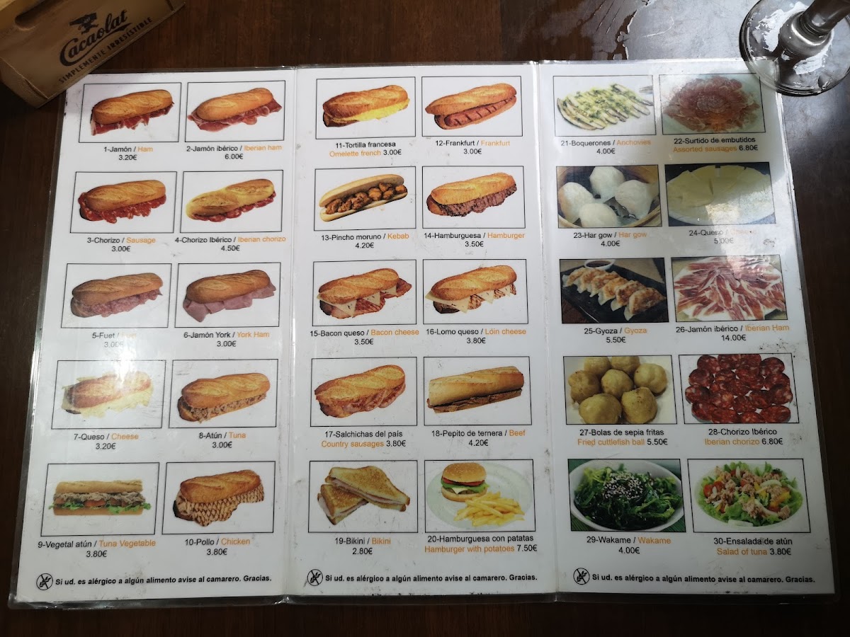 La Bona Tapa Photo Menu 2