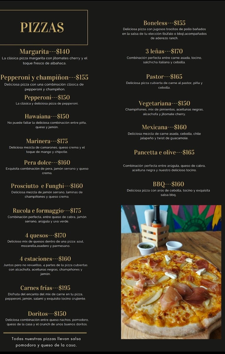 3 leñas pizzeria bosque sereno Photo Menu 1
