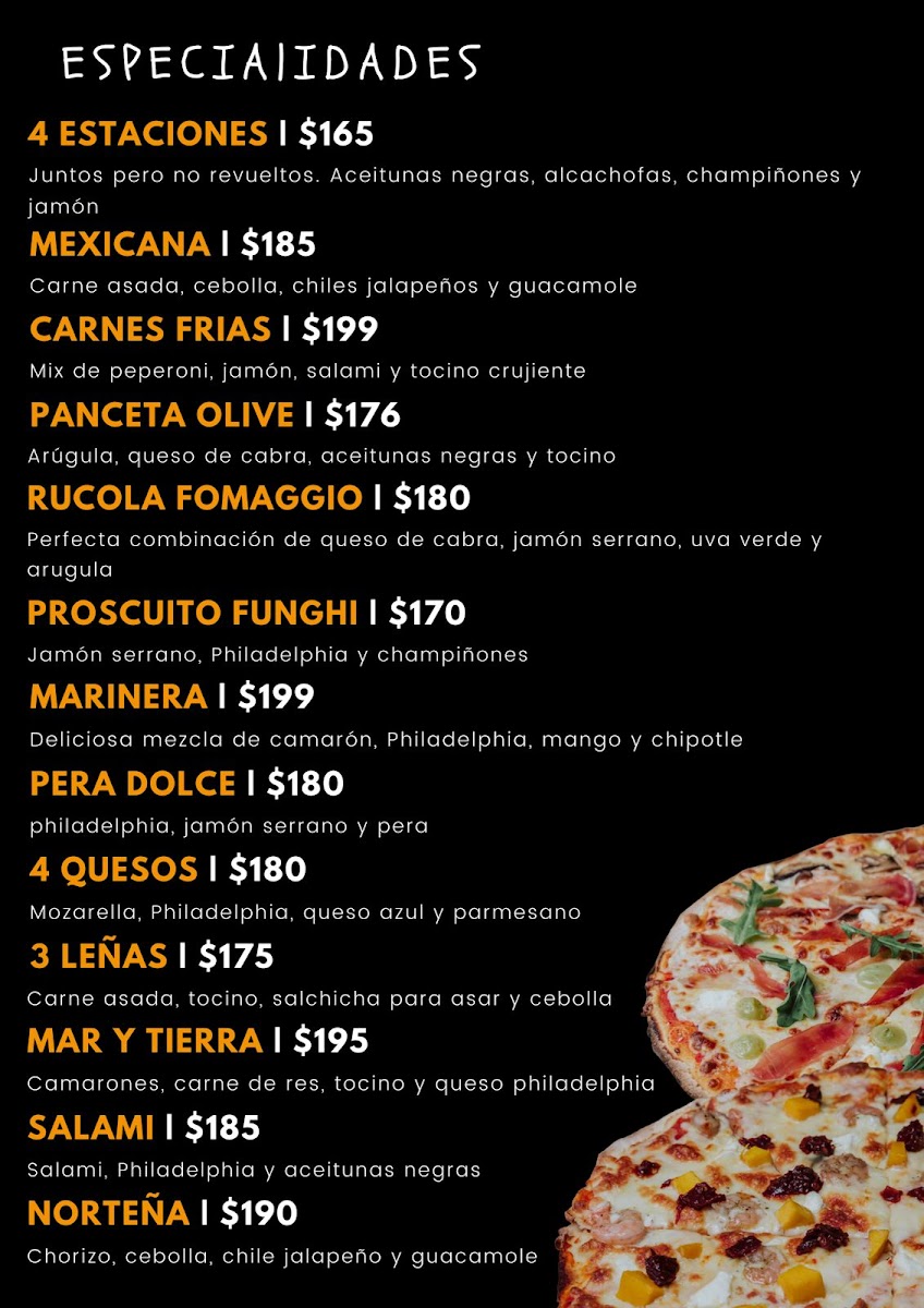 3 leñas pizzeria bosque sereno Photo Menu 2