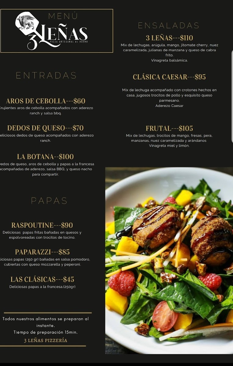3 leñas pizzeria bosque sereno Photo Menu 6