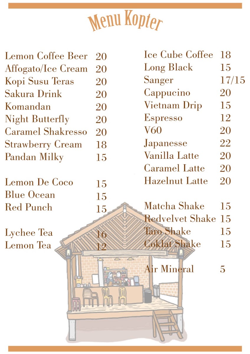 Kopi Teras Photo Menu 1
