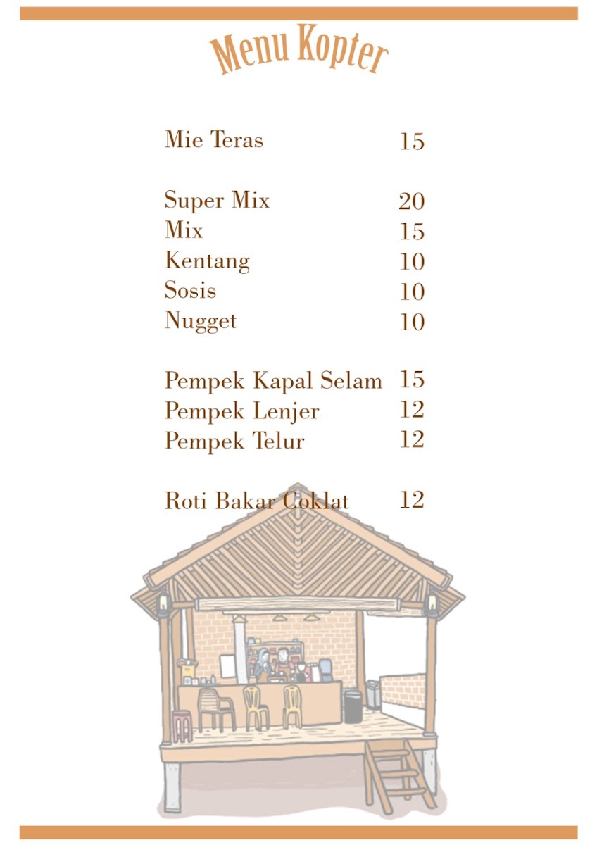 Kopi Teras Photo Menu 2