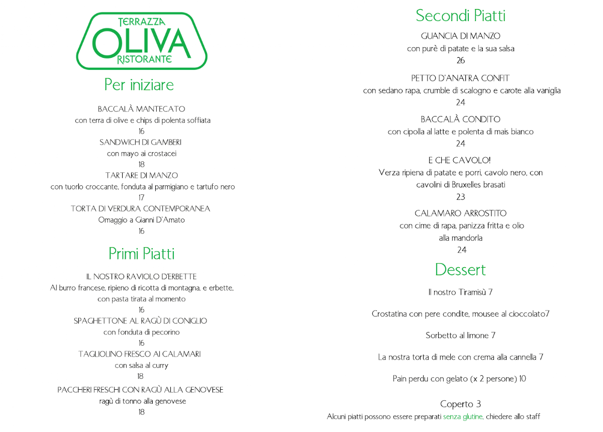 Terrazza Oliva Photo Menu 1