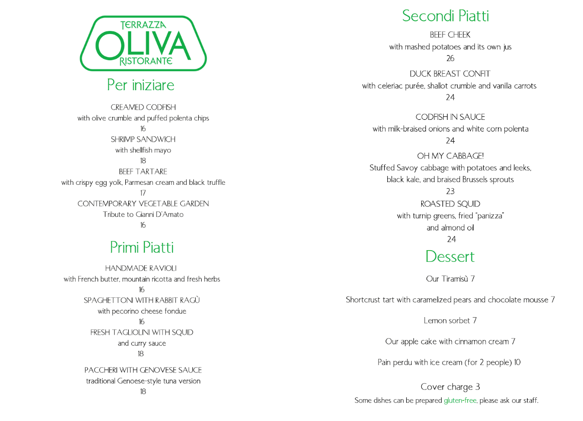 Terrazza Oliva Photo Menu 2